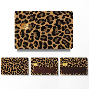 Leopard Print Credit Card Skin Sticker - Trendy and Durable Card Cover for Stylish Personalization