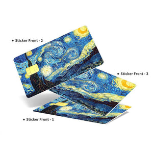 Starry Night Credit Card Skin - Artistic and Durable Van Gogh-Inspired Card Cover