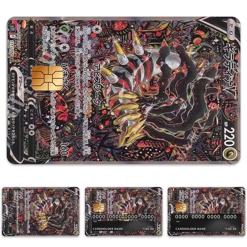 Giratina V Pokemon  Card Credit Card Skin Sticker - Dark and Durable Card Cover for Pokemon Collectors