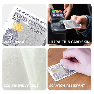 Food Coupon Credit Card Skins Stickers For Credit, Debit, And Transit Cards