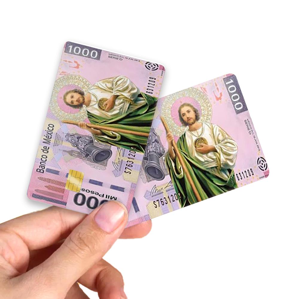 San Judas 1000 Billete Debit Card Sticker