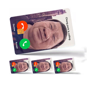 Chong Pork Is Calling Credit Card Skin - Humorous and Durable Meme-Inspired Card Cover